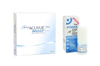 1-DAY Acuvue Moist (90 Linsen) + Hyabak 0.15% gtt. 10 ml