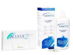 Acuvue 2 (6 Linsen) + Vantio Multi-Purpose 360 ml mit Behälter