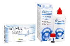 Acuvue Oasys (6 Linsen) + Oxynate Peroxide 380 ml mit Behälter