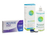 Acuvue Vita (6 Linsen) + Solunate Ⓢ Multi-Purpose 400 ml mit Behälter 49978