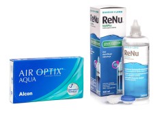Air Optix Aqua (6 Linsen) + ReNu MultiPlus 360 ml Sparset