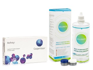 Biofinity 6 Linsen + Solunate Multi-Purpose 400 ml