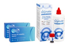 Lenjoy Bi-weekly Aqua+ (12 Linsen) + Oxynate Peroxide 380 ml mit Behälter