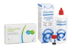 Lenjoy Monthly Comfort (6 Linsen) + Oxynate Peroxide 380 ml mit Behälter