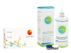 Proclear Sphere (6 Linsen) + Solunate Multi-Purpose 400 ml mit Behälter
